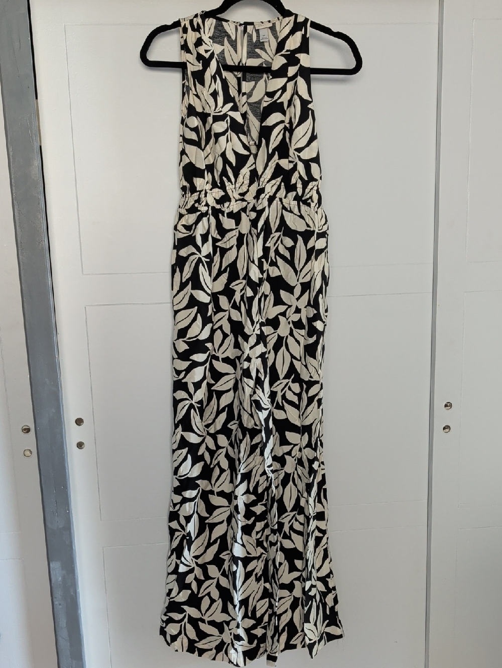 a new day Leaf-Print Sleeveless Romper